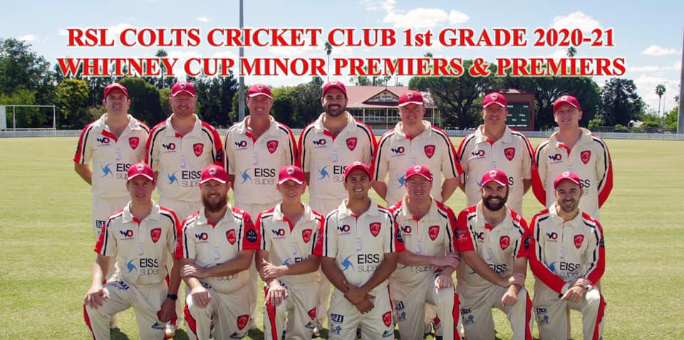 RSL Colts Cricket Club Dubbo First Grade Premiers 2020-21