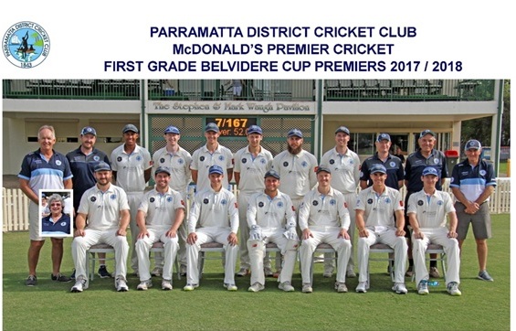 Parramatta District Cricket Club First Grade premiers 2017-18