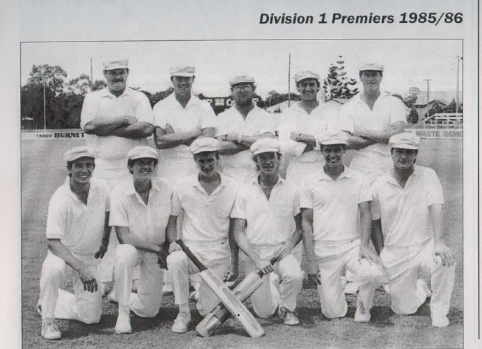 Across the Waves Cricket Club - Division 1 Premiers 1985-86