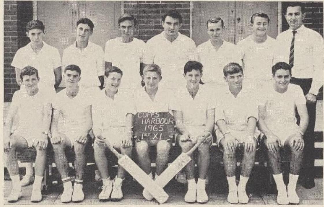 Coffs Harbour High School First XI Cricket team - 1965