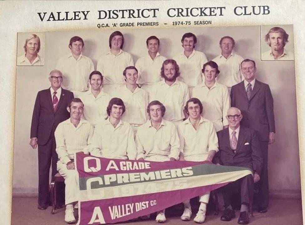 Valley District Cricket Club A Grade Premiers 1974-75