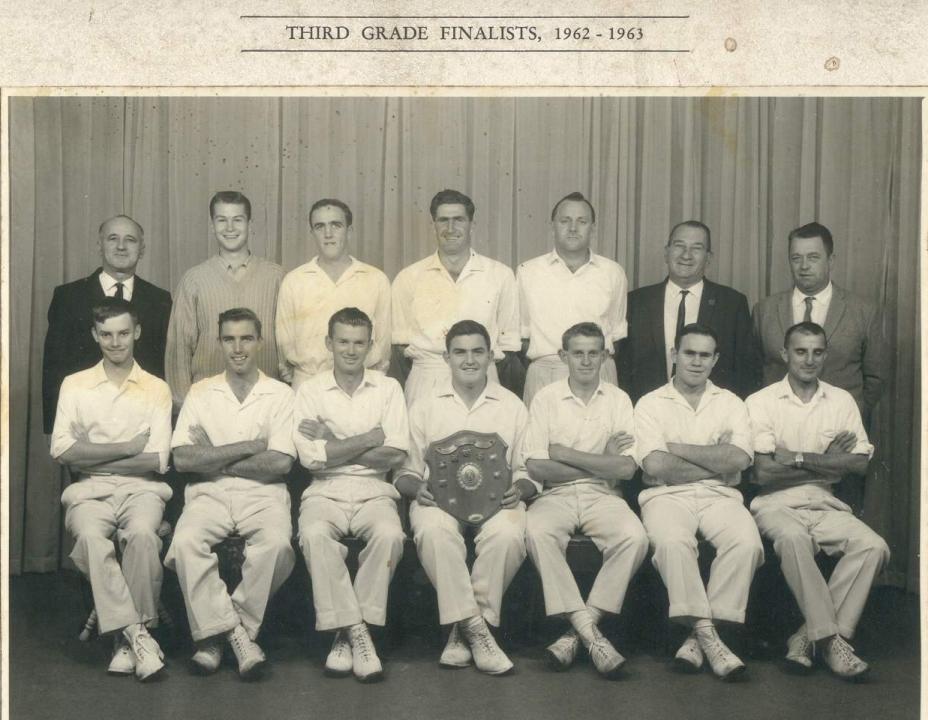 Stockton & Northern Districts Cricket Club Third Grade Finalists 1962-63