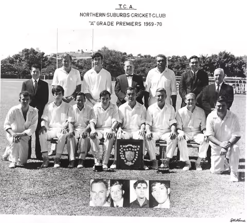 Northern Suburbs Cricket Club Townsville A Grade Premiers 1969-70